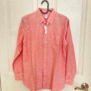 NEW GAP boy's Pink Button-Down Shirt size xxl